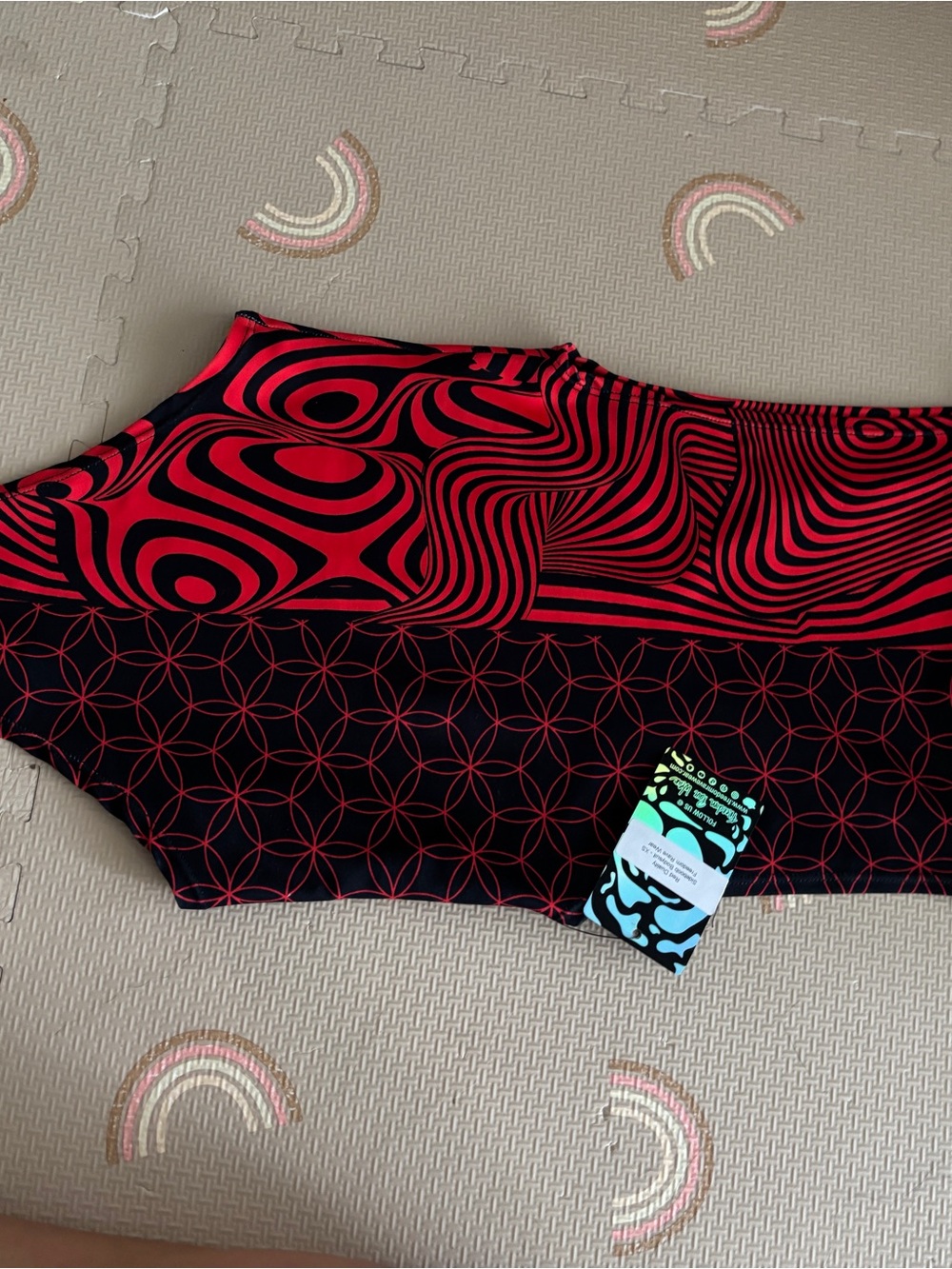 Red Duality Sideboob Bodysuit